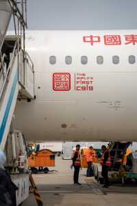 第一次坐上了國產大飛機C919