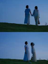 在洋湖記錄落日後藍調20分鐘