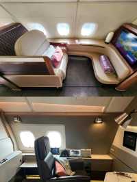 The air giant A380 Emirates in first-class cabin ✈️