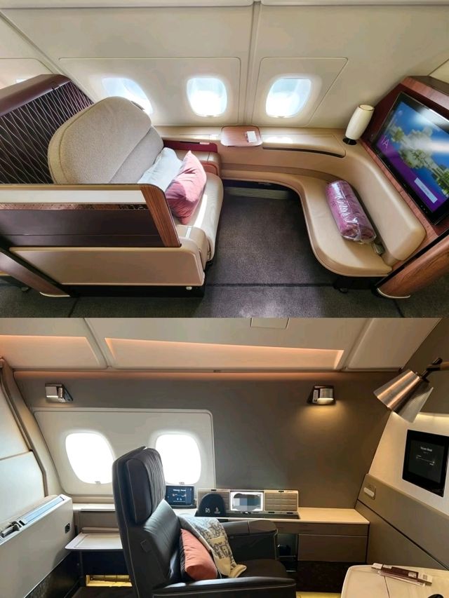 The air giant A380 Emirates in first-class cabin ✈️