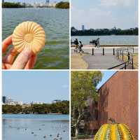 福岡大濠公園，被幸福擊中💕