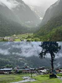 天堂在左 雨崩在右