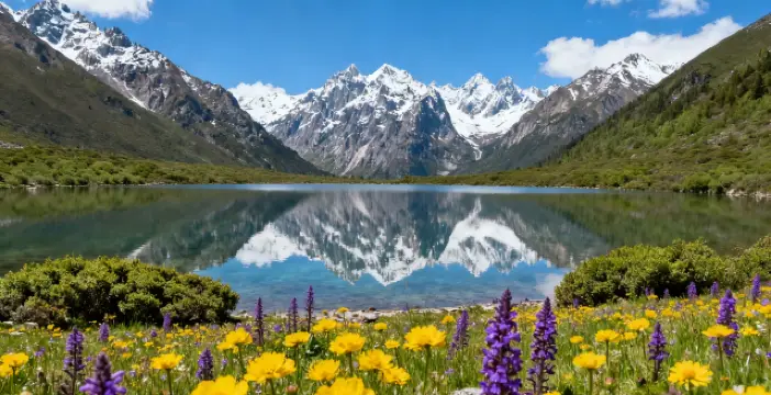 This is neither Switzerland nor Altay, this is Siguniang Mountain in Sichuan