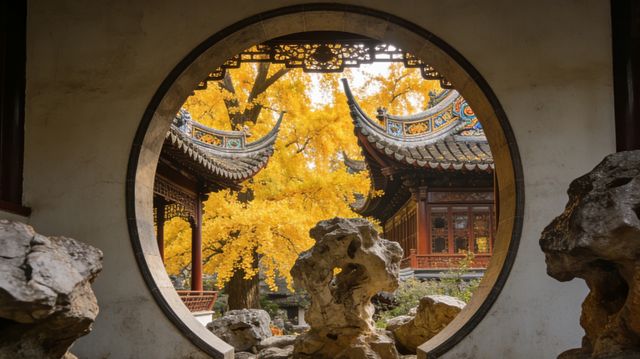 秋日頂流豫園400歲古銀杏迎來最佳觀賞期 秋日頂流豫園400歲古銀杏迎來最佳觀賞期