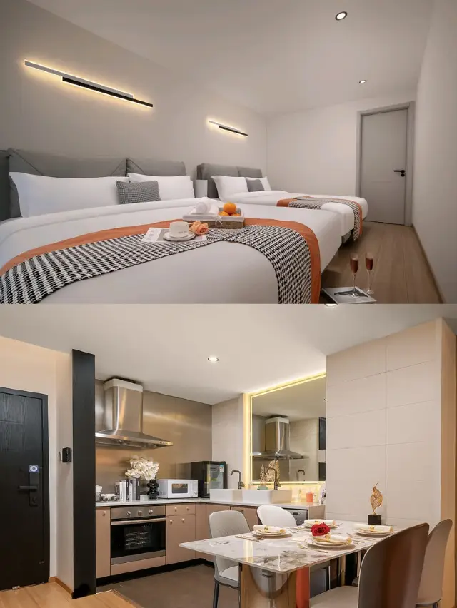 Beijing Zhishang Apartment Three-Bedroom, hosting the whole family's New Year reunion dinner!