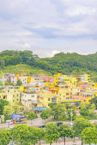 장먼 미야자키 하야오 애니메이션 촬영 명소, 컬러풀한 동화 마을이 너무 아름다워요