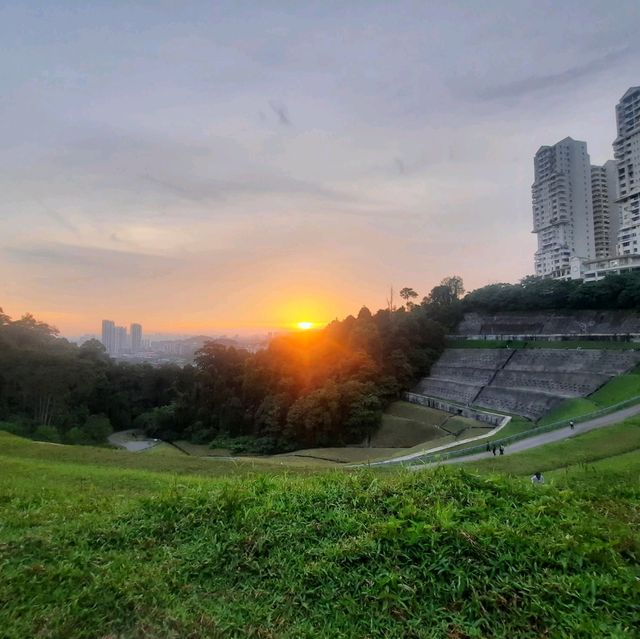Bukit Antarabangsa Viewpoint, sunset city view