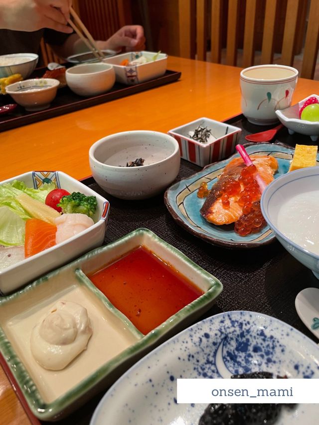 【長野 上高地】和風だしをかけたおかゆが美味しい和朝食！