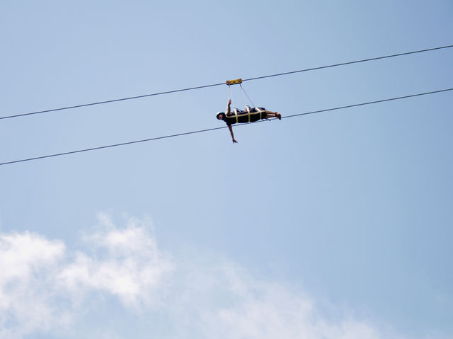 Ziplining in Loboc Town