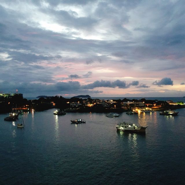 馬來西亞🇲🇾沙巴✨🌊浪漫🈵️分泳池夜景🌃📍 Kota Kinabalu Marriott Hotel