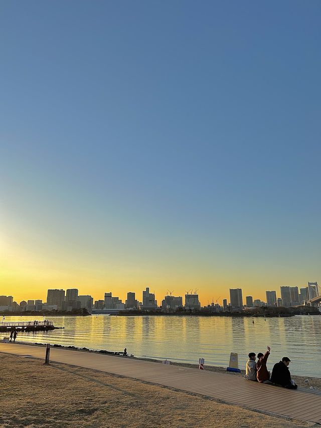 오다이바해변 일몰추천☀️❤️