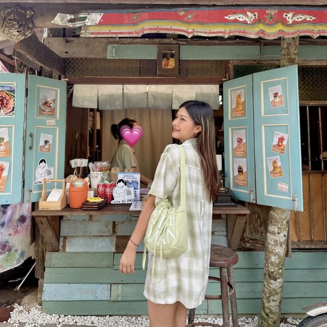MhuanFun 🌸 คาเฟ่ริมน้ำสุดชิล #เปิดใหม่ #บ้านฉางระ