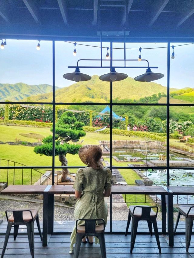 지금부터 더 예쁠 초록 통창뷰 하동카페🌿