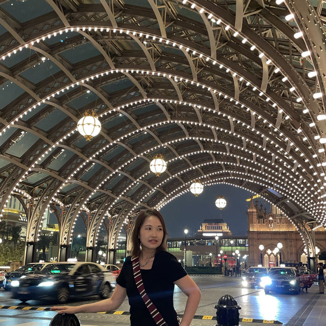 📸氹仔夜晚打卡之旅，倫敦風情外牆！週末好去處！
