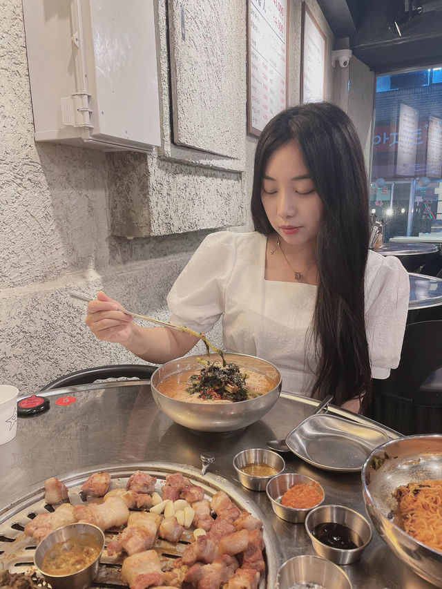 🥓노포 감성! 삼겹&목살 열무국수 비빔면 존맛인 곳💖
