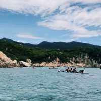 Exploring Vinh Hy Bay with my friends