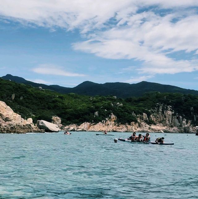 Exploring Vinh Hy Bay with my friends