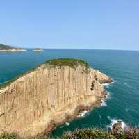 西貢破邊洲-六角形岩柱，規模宏大，世界級地質奇觀