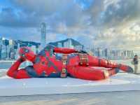 Massive 8M long Deadpool at the Harbour City! 🏙️🇭🇰
