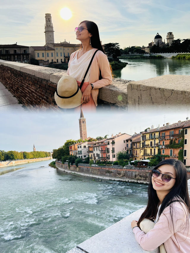 Romantic Couple's Escape in Verona: A Perfect Evening at Castel San Pietro 