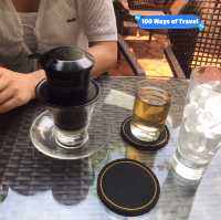 Coffee by the garden ( Trung Nguyen coffee village)