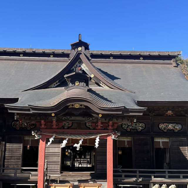 大洗磯前神社　日の出　鳥居