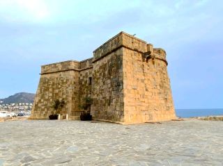 A small castle on the beach ~ The best place to watch the sunset.