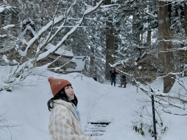 日本東北❄️踏雪尋覓羽黑山五重塔