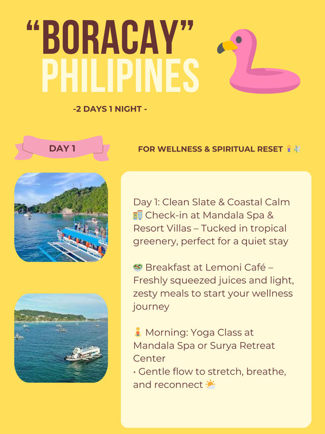 Boracay island itinerary 