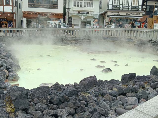 日本群馬自由行 冬日温泉小鎮草津温泉 西之河原公園
