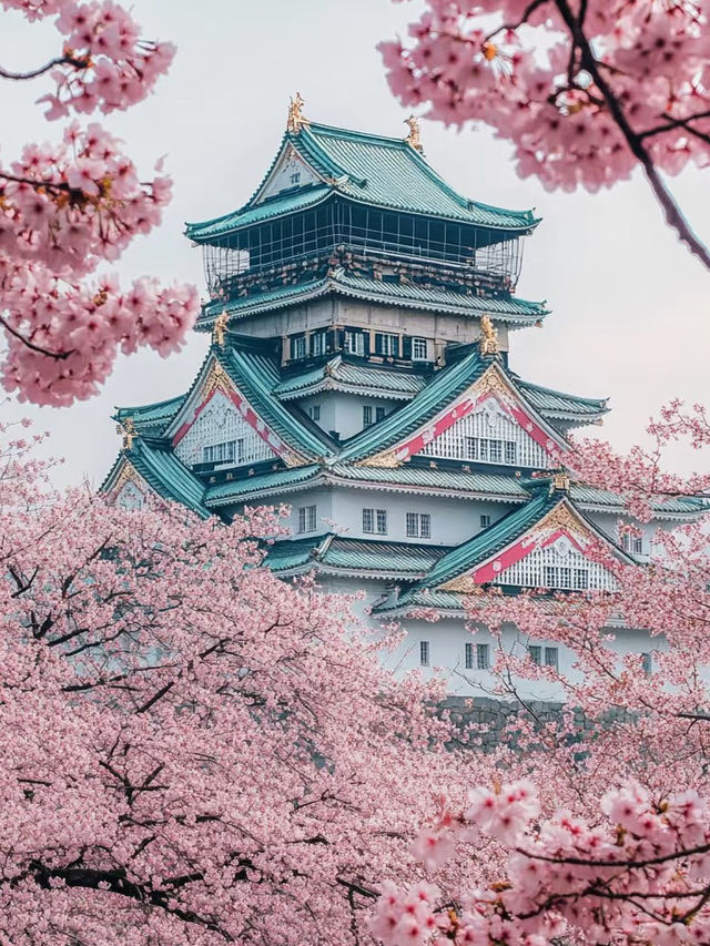 Sakura Splendor at Osaka Castle Park