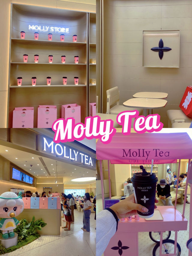 ดื่มชาพรีเมี่ยม Molly Tea เซ็นทรัลปิ่นเกล้า