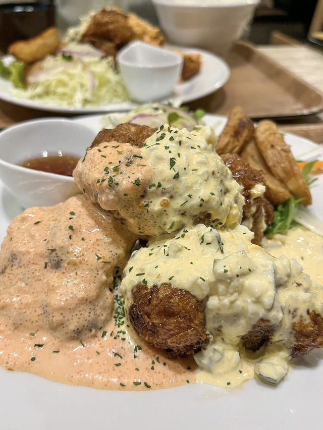 【福岡グルメ】チキンの個数やタルタルソースを選べる！チキン南蛮専門店🐓