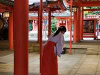 神戶鬧區內的櫻花秘境/生田神社