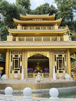 "Mountain Dragon. God of Tranquility"—A Visit to the Golden Dragon King Temple

Walking along a mountain path, I suddenly came upon a temple—not tall, not ornate, but perched on the mountainside like a solid rock. A plaque read "Golden Dragon King Temple." Incense curled softly. The temple, built according to the terrain, backed by the mountain and facing the valley, exudes a steady and rich aura. I stopped, my heart naturally settling, as if I had ascended a ladder of clouds and suddenly been held in the earth's energy.

The altar in front of the temple is simple, the incense unburned, yet there's a sense of clarity and clarity, a sense of someone visiting daily for conversation. The Golden Dragon King is not a deity enthroned in heaven, but a spiritual leader who oversees the land, the waters, the winds, and the clouds. He is taciturn, not loud, simply guarding.
