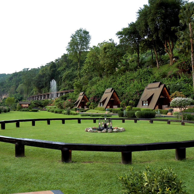 สวนไทรโยครีสอร์ท จ.กาญจนบุรี ⛰️🌳🌿 สวนไทรโยครีสอร์ท จ.กาญจนบุรี ⛰️🌳🌿