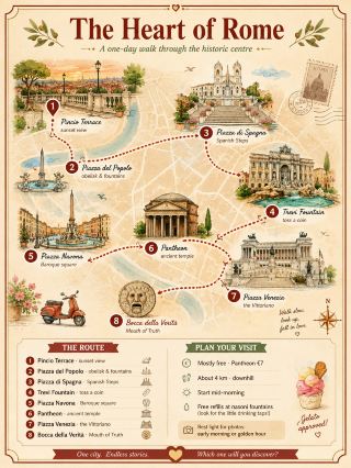 Downhill Through the Centro Storico: Rome's Icons in One Easy Walk 🚶🚶‍♀️