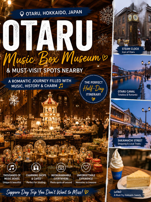 🇯🇵 🎵 Otaru Music Box Museum & Nearby Attractions | The Most Romantic Walk in Otaru, Hokkaido