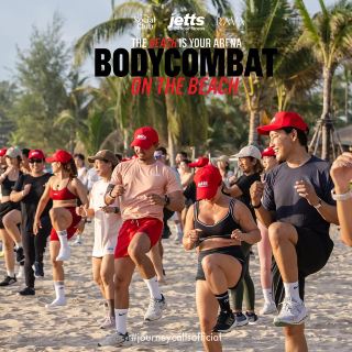 Bodycombat at the beach