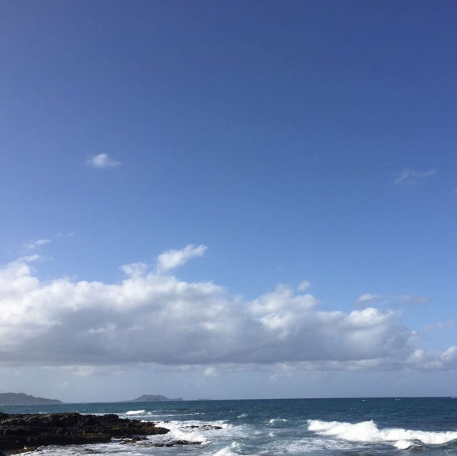 【ハワイ🇺🇸マカプウビーチ】ドライブ日和🚗綺麗なビーチに癒されて🏖️