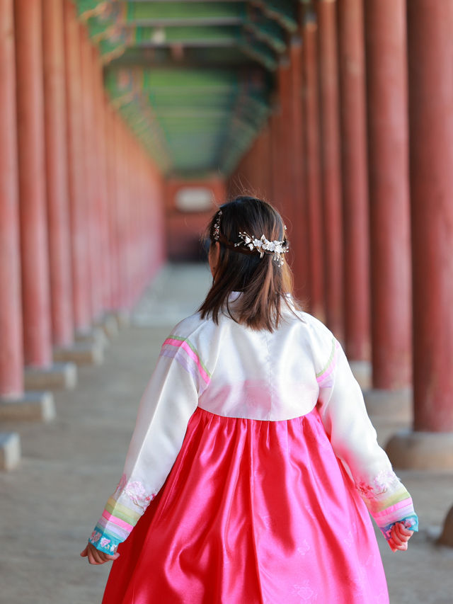 Wearing Hanbok at Gyeongbokgung