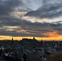 Gorgeous sunset on Calton Hill