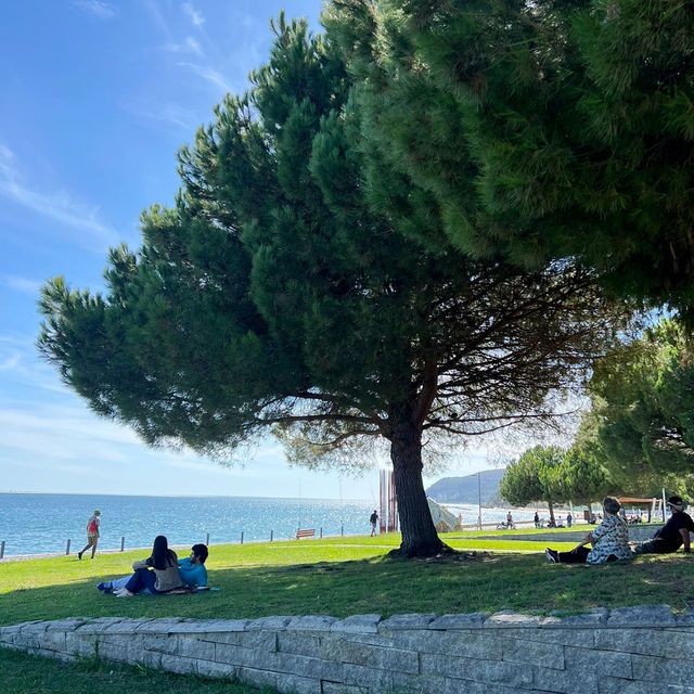 《葡萄牙旅行🇵🇹》沿着海邊散步，遠望大西洋