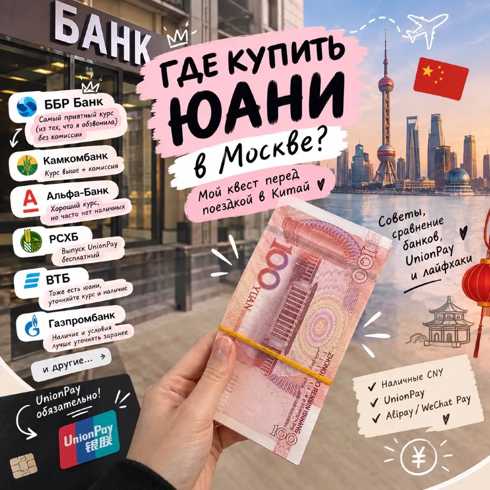 모스크바에서 위안화 환전하기: 현금 구매처와 알뜰 환전 꿀팁 💰