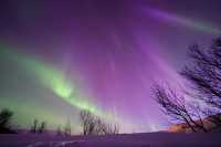 Captured the aurora, Norway's aurora borealis erupted in 6 colors.
