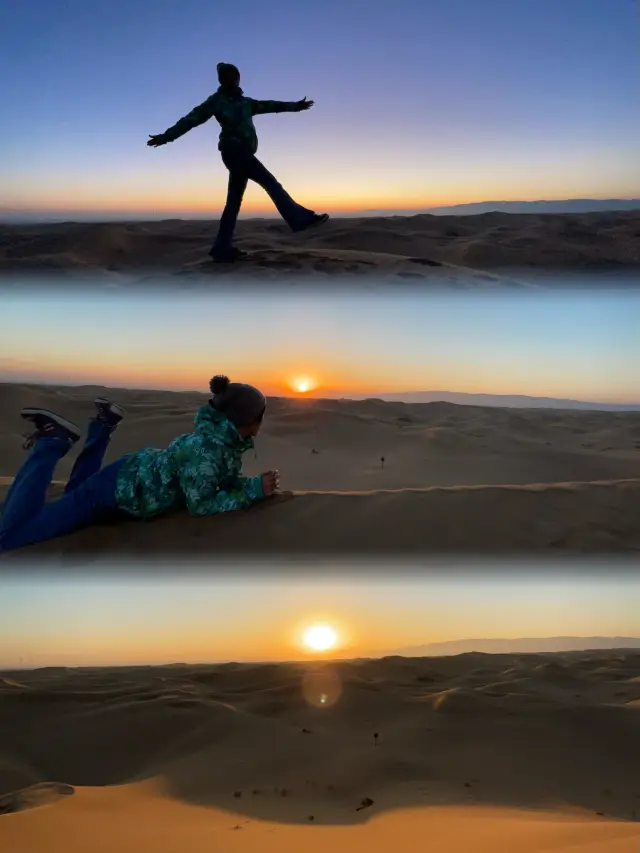 ภูมิใจที่ฉันได้เห็นพระอาทิตย์ขึ้นที่ทะเลทราย 100 ครั้ง ที่ Ningxia Zhongwei