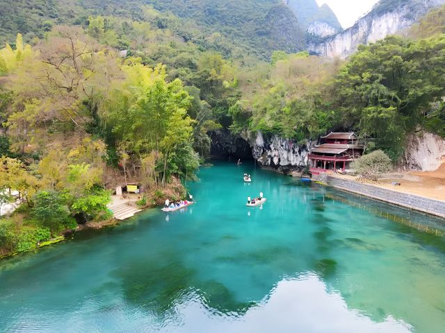 廣西河池的三門海，美景如畫