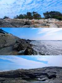 惠東高洋尾，美麗黑礁石