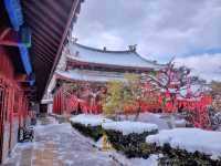煙台天后行宮雪景