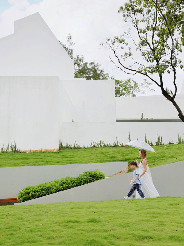 中山這座“盤活”後的白房子公園好chill啊